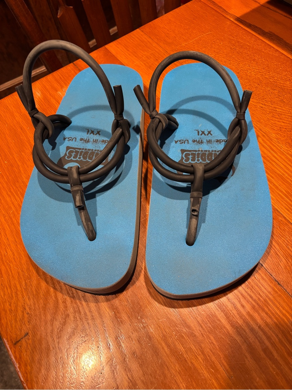 Tiddies Blue Sandals Sz XXL